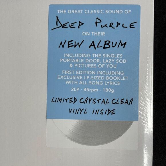 Deep Purple =1 Limited Edition Clear Double Vinyl, LP, Earmusic, 2024, NEW - Picture 2 of 4